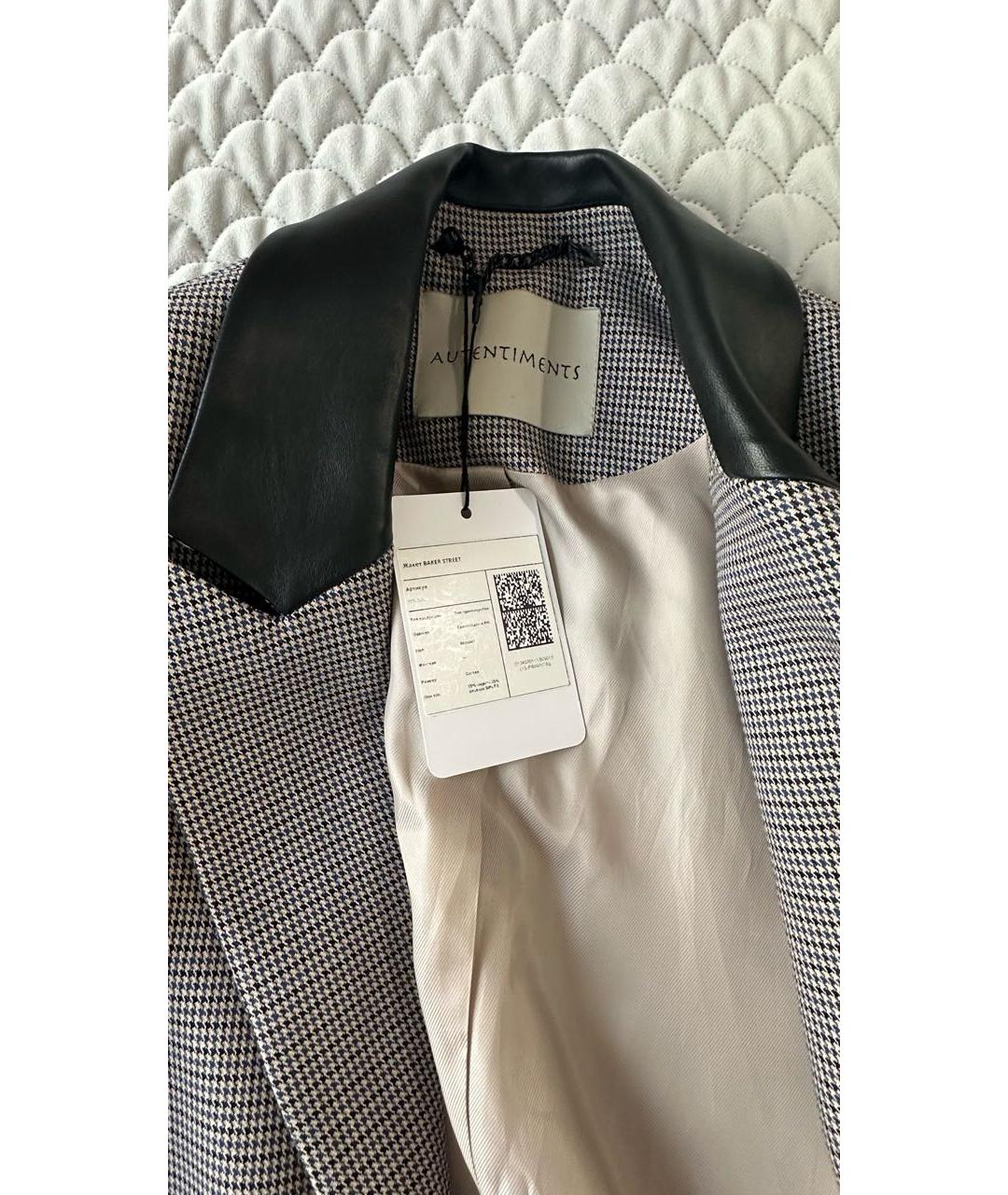 AUTENTIMENTS Коричневый шерстяной жакет/пиджак, фото 4