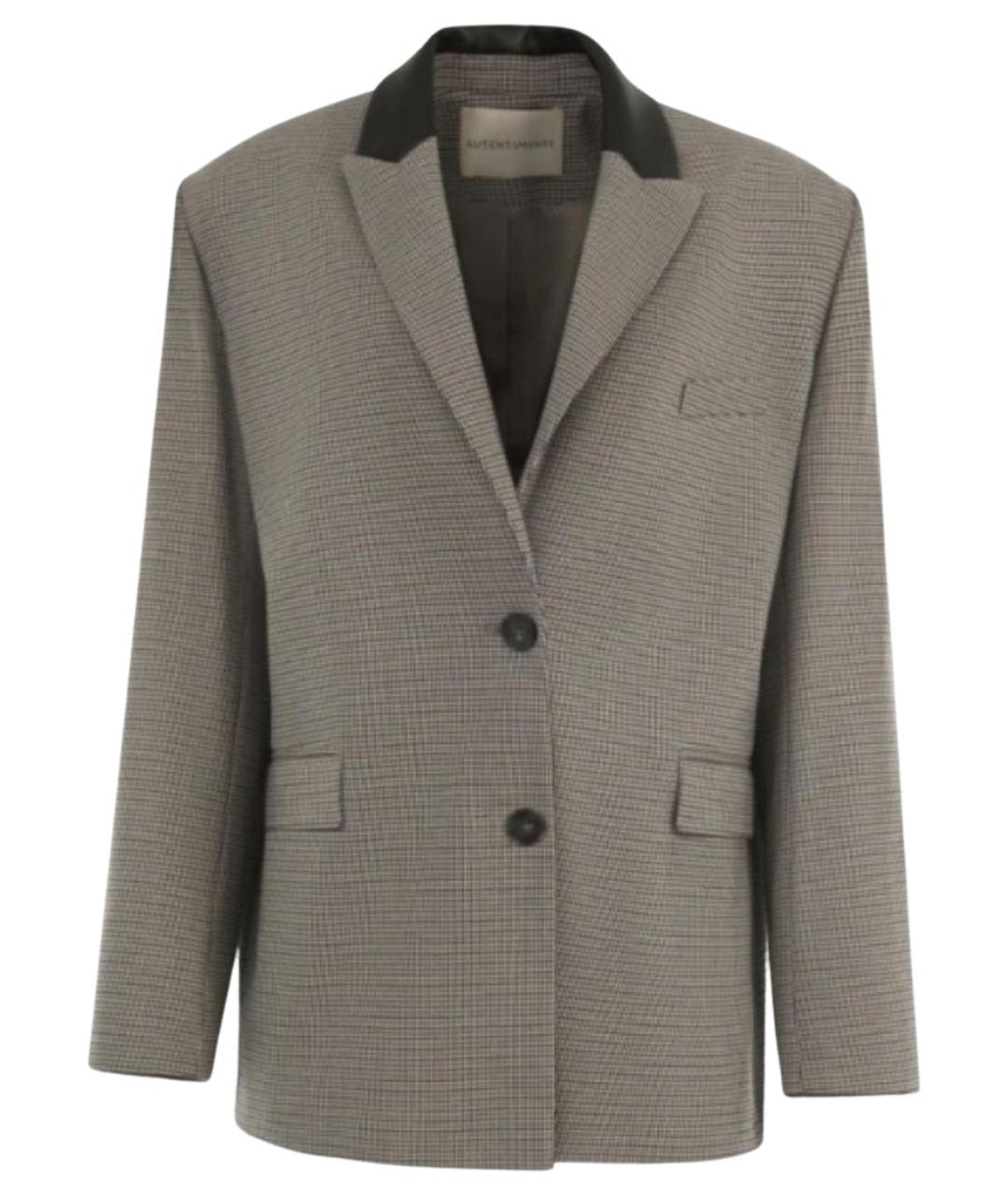 AUTENTIMENTS Коричневый шерстяной жакет/пиджак, фото 1