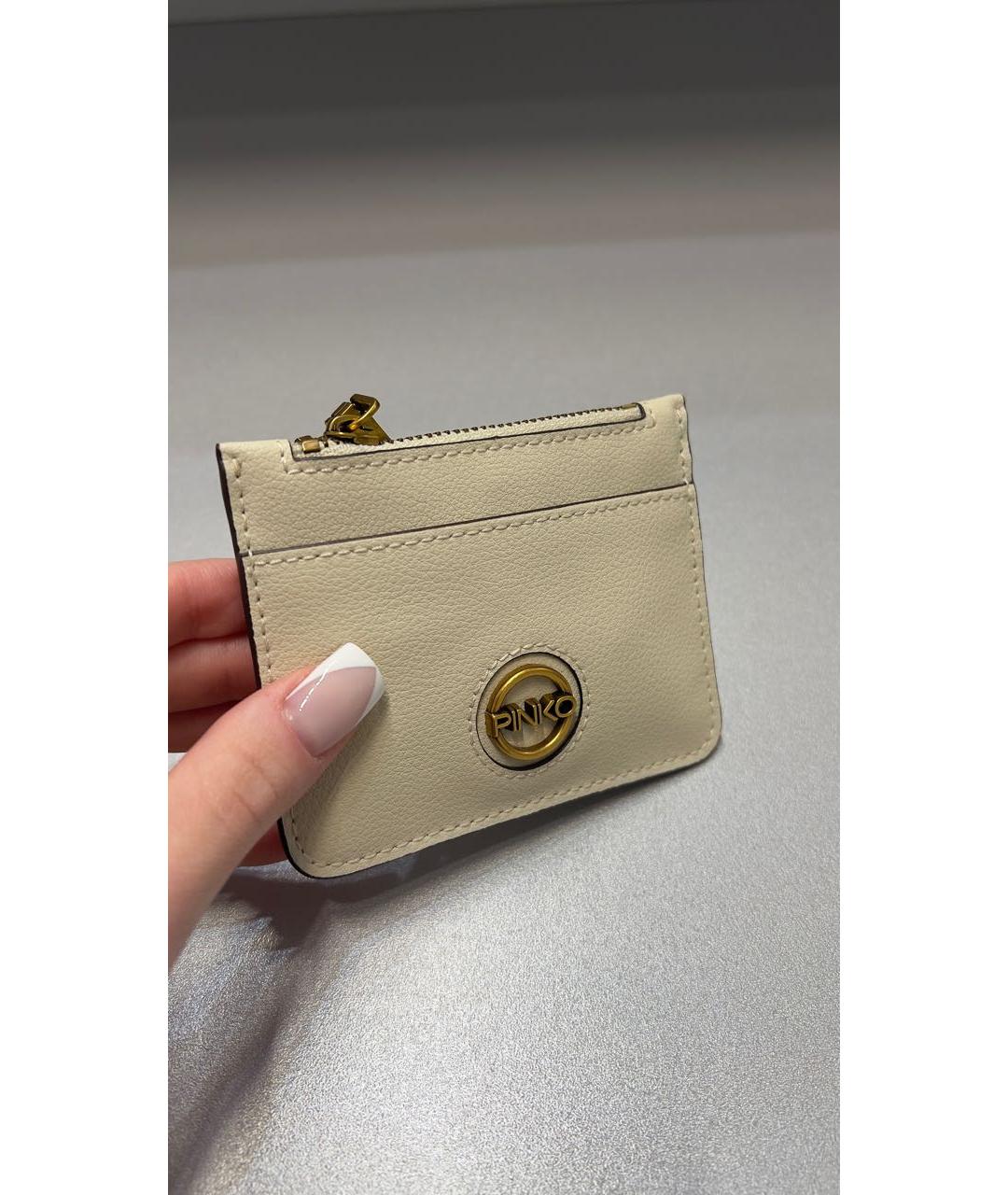 COACH Бежевый кожаный кардхолдер, фото 2