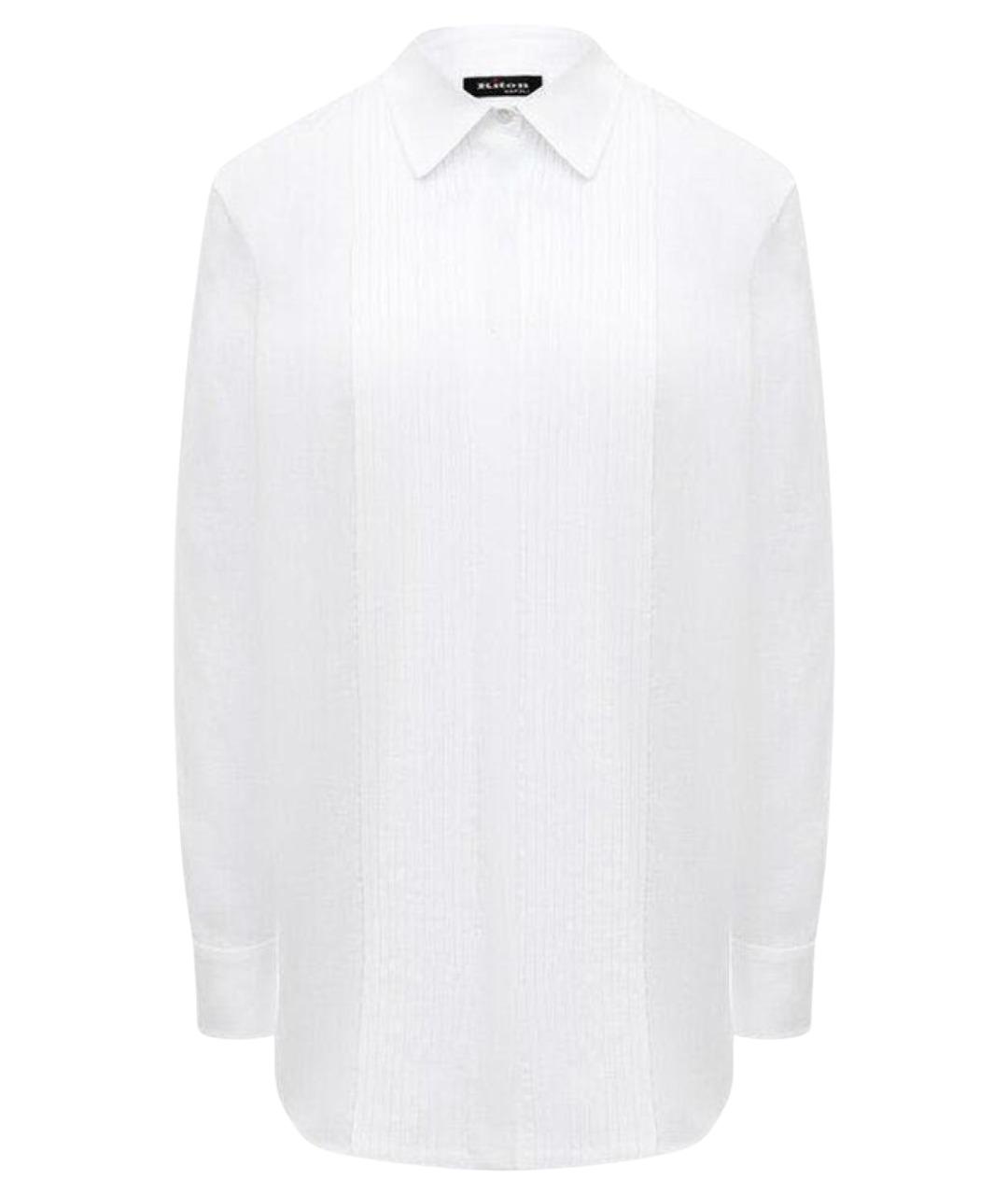 KITON Белая хлопковая рубашка, фото 1