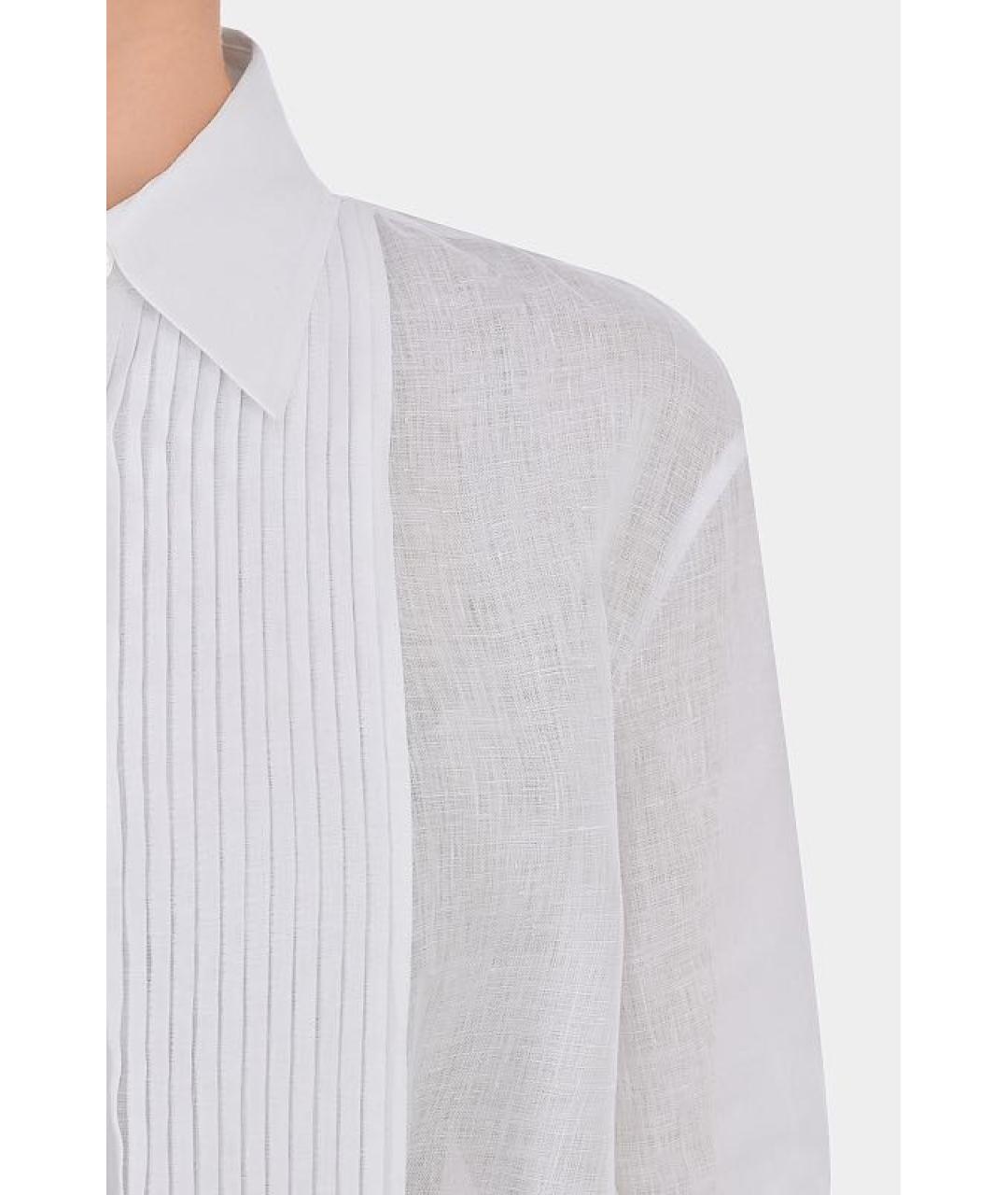 KITON Белая хлопковая рубашка, фото 3