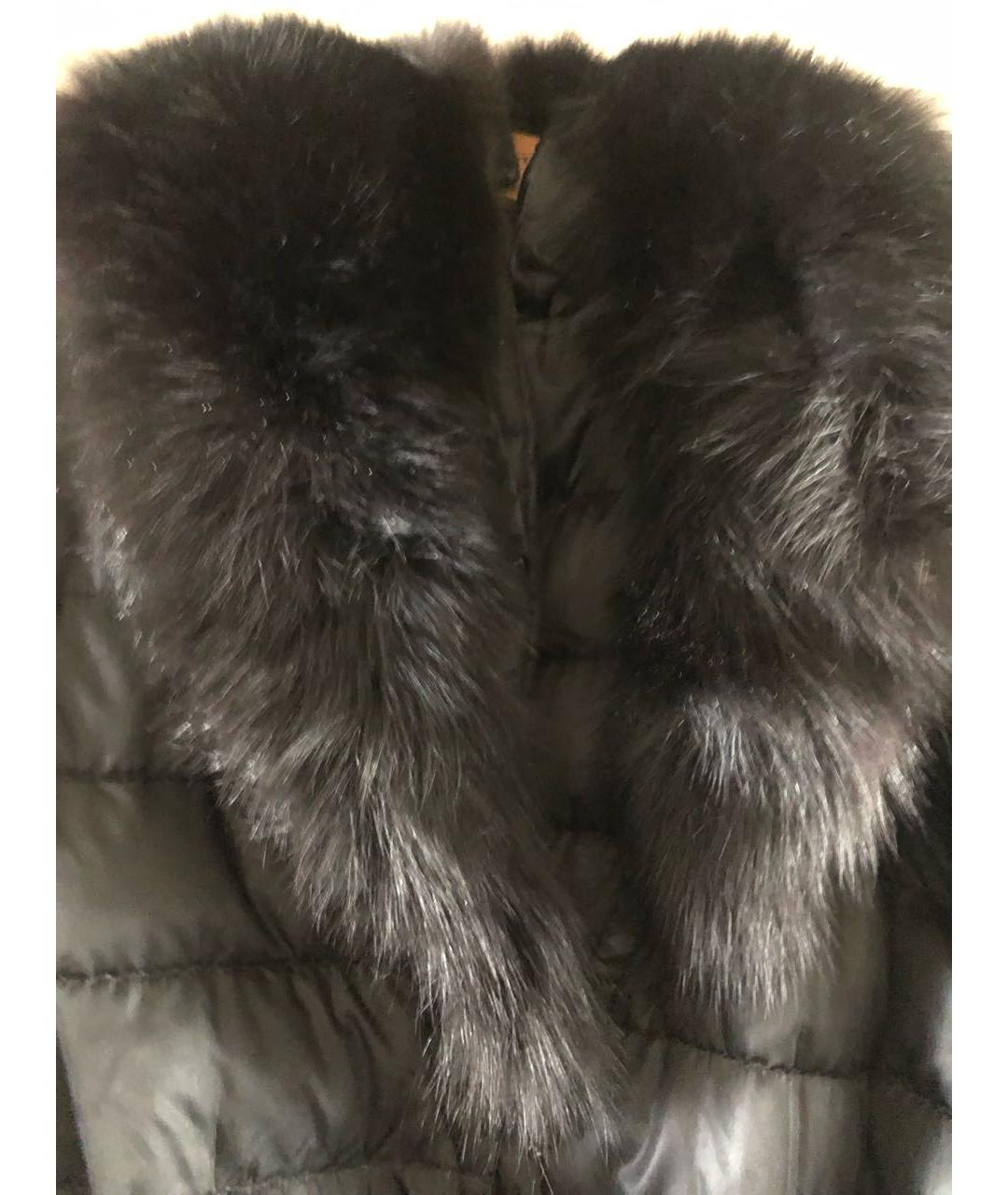 'S MAX MARA Черный меховой пуховик, фото 6