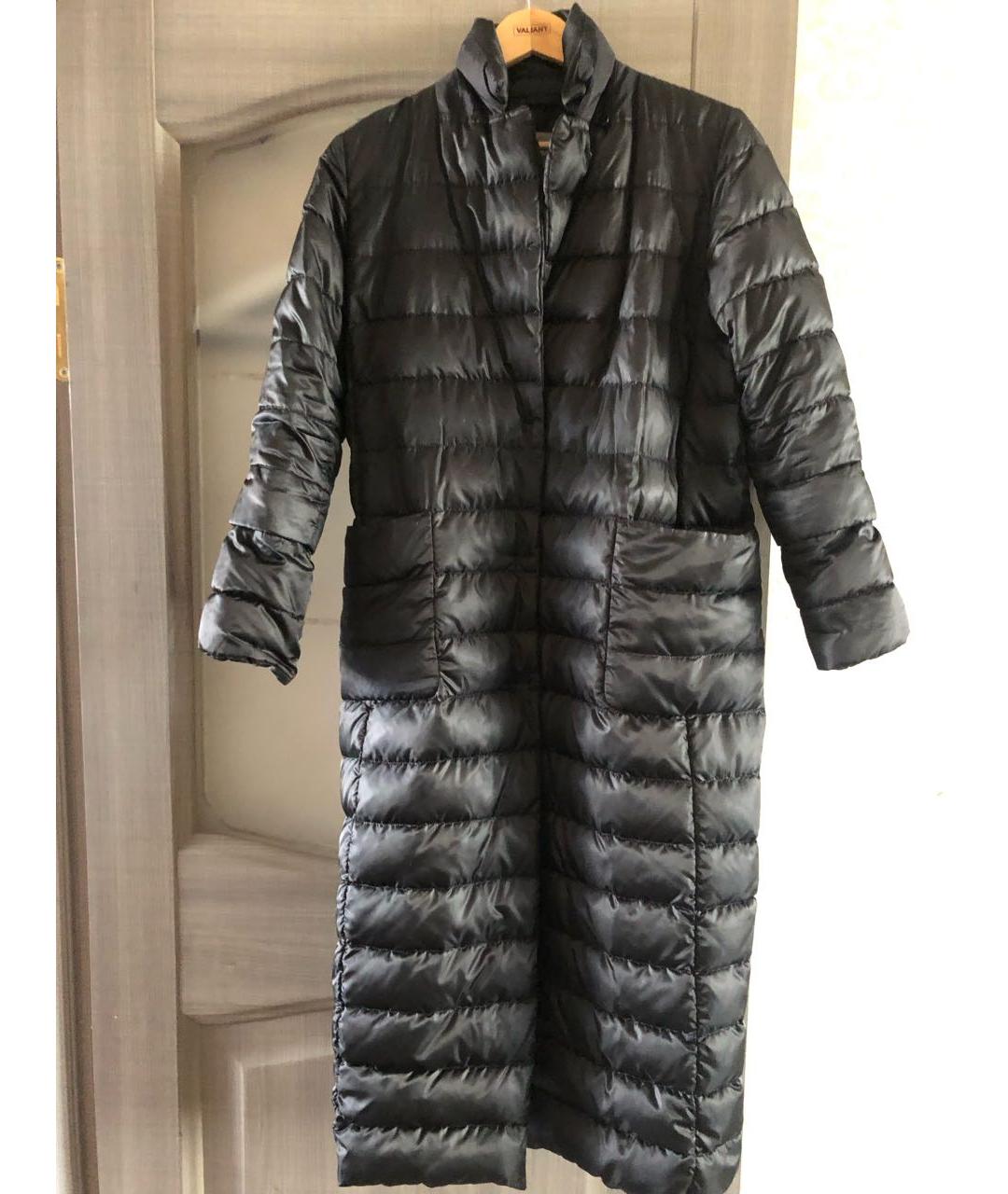 'S MAX MARA Черный меховой пуховик, фото 2