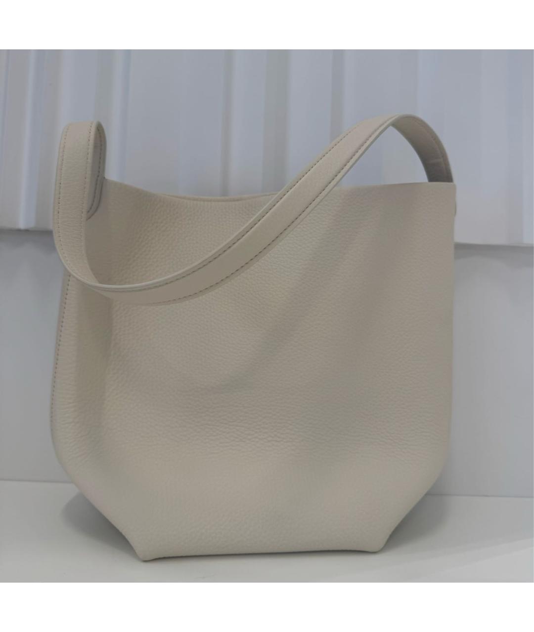 THE ROW Бежевая кожаная сумка через плечо, фото 2