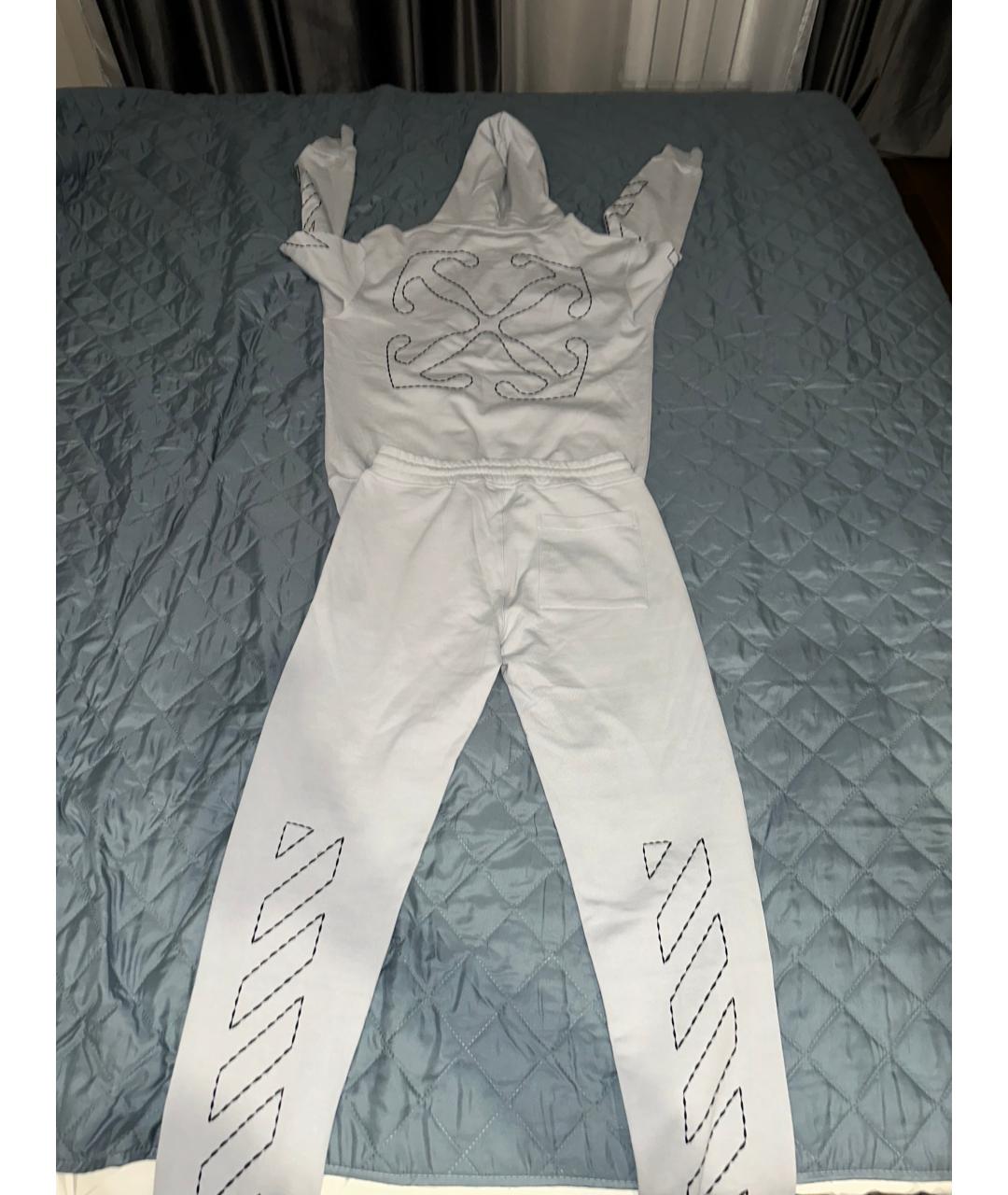 OFF-WHITE Серый хлопковый спортивный костюм, фото 6