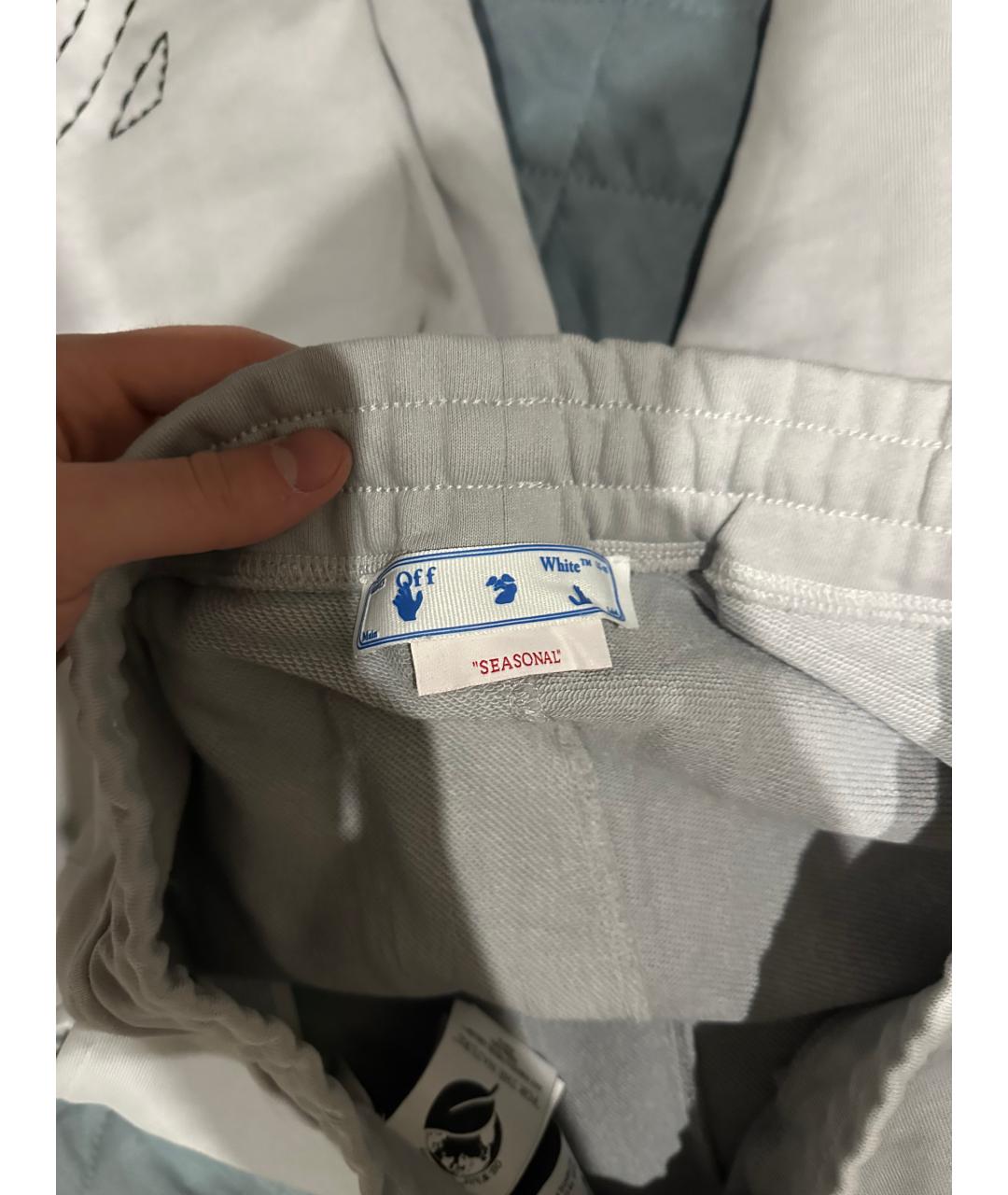 OFF-WHITE Серый хлопковый спортивный костюм, фото 3