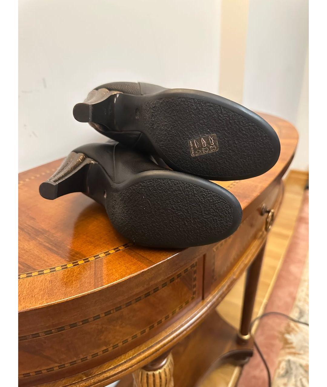 GIUSEPPE ZANOTTI DESIGN Черные кожаные ботфорты, фото 4