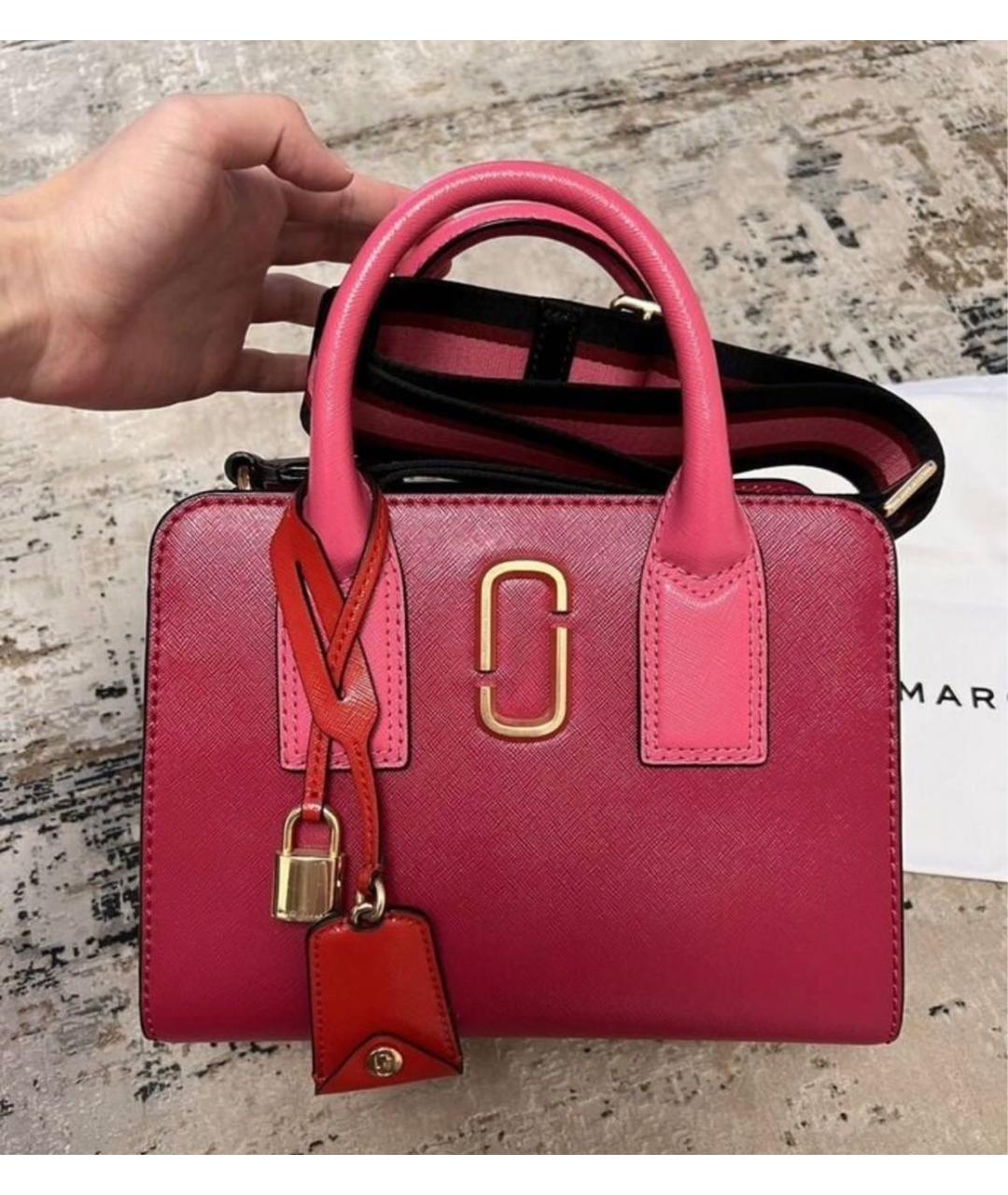 MARC JACOBS Розовая кожаная сумка через плечо, фото 9