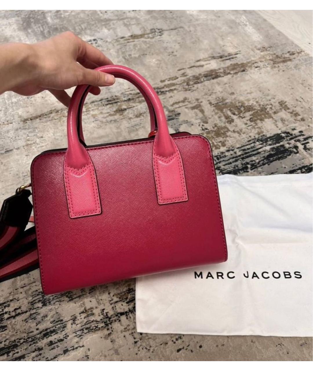 MARC JACOBS Розовая кожаная сумка через плечо, фото 3