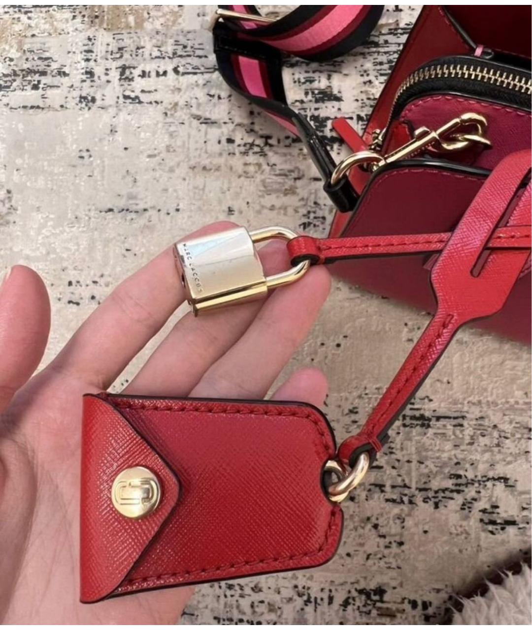 MARC JACOBS Розовая кожаная сумка через плечо, фото 5