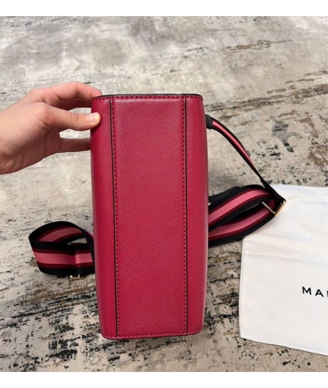 MARC JACOBS Розовая кожаная сумка через плечо, фото 8