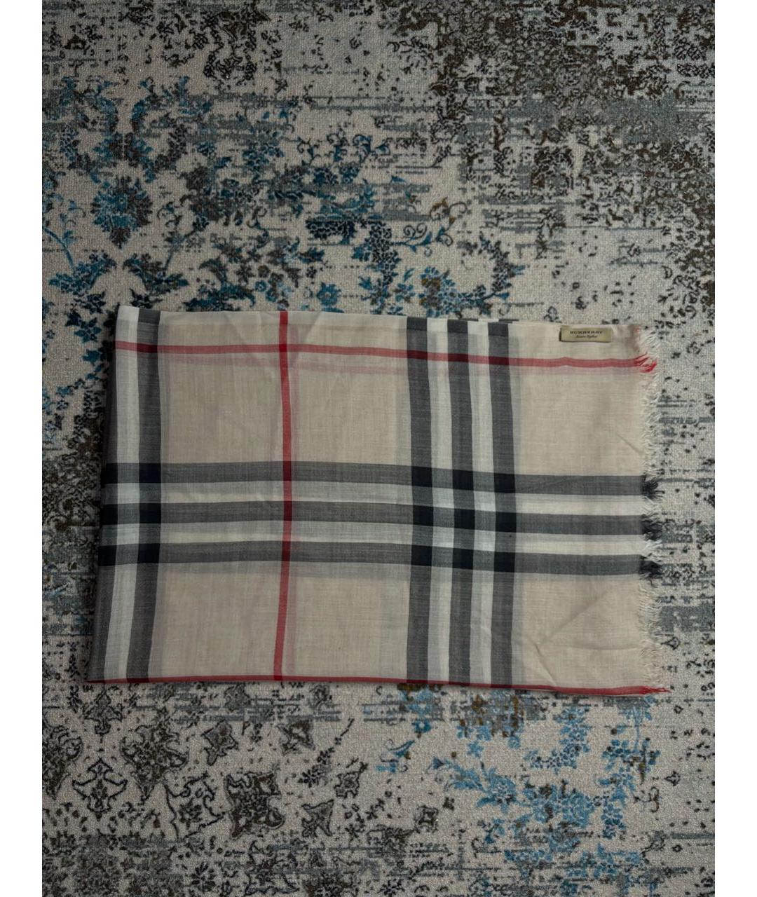 BURBERRY Мульти шелковый шарф, фото 2