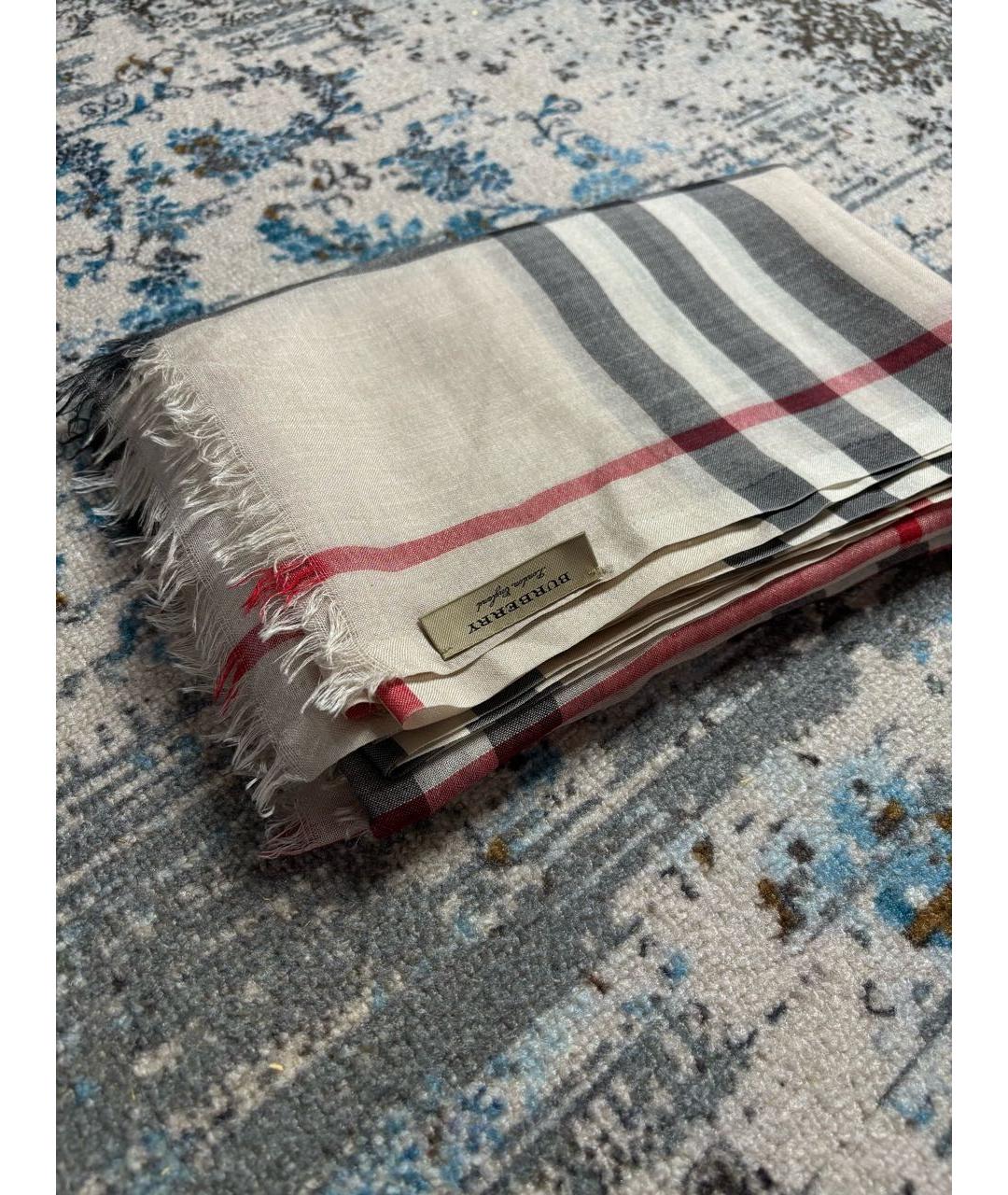 BURBERRY Мульти шелковый шарф, фото 4