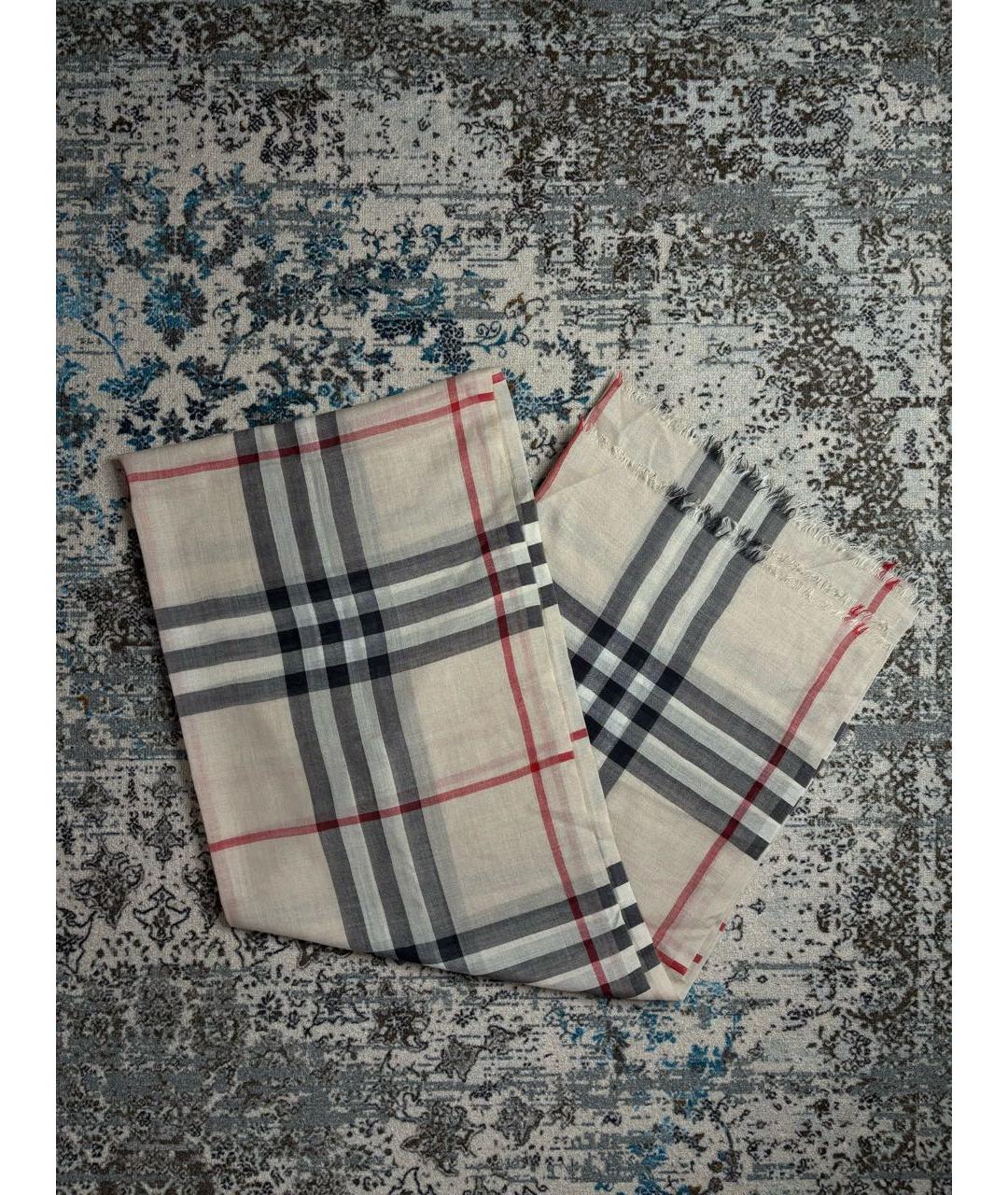 BURBERRY Мульти шелковый шарф, фото 3