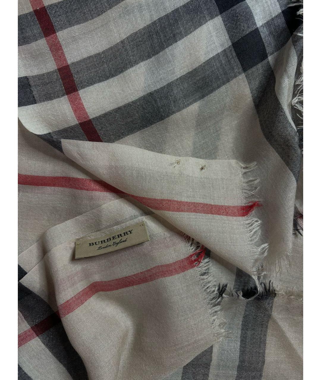 BURBERRY Мульти шелковый шарф, фото 6