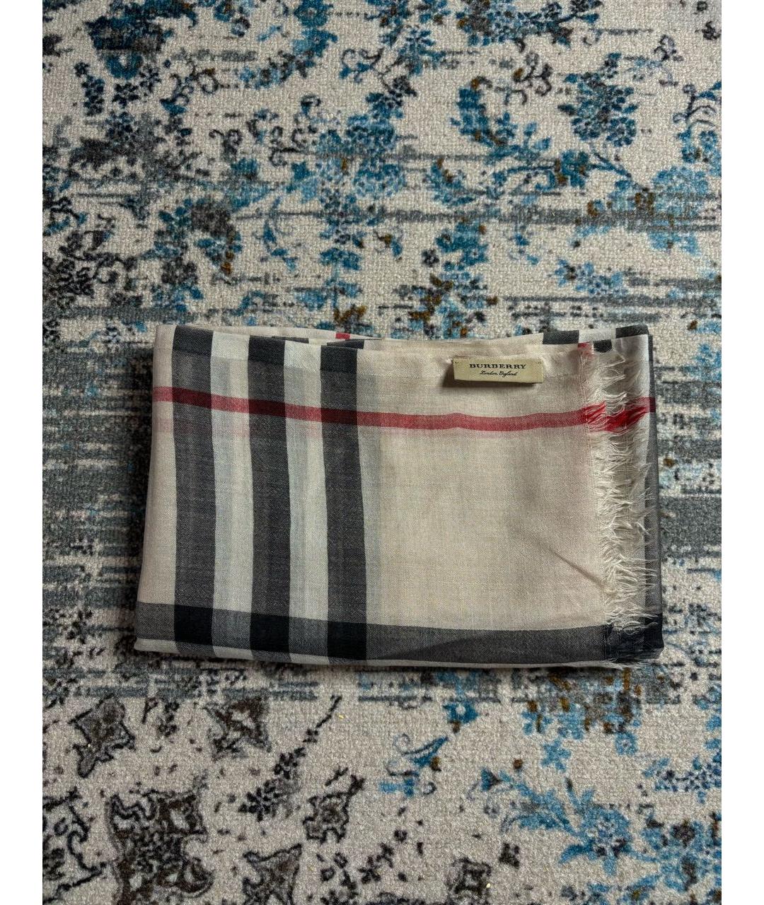 BURBERRY Мульти шелковый шарф, фото 7