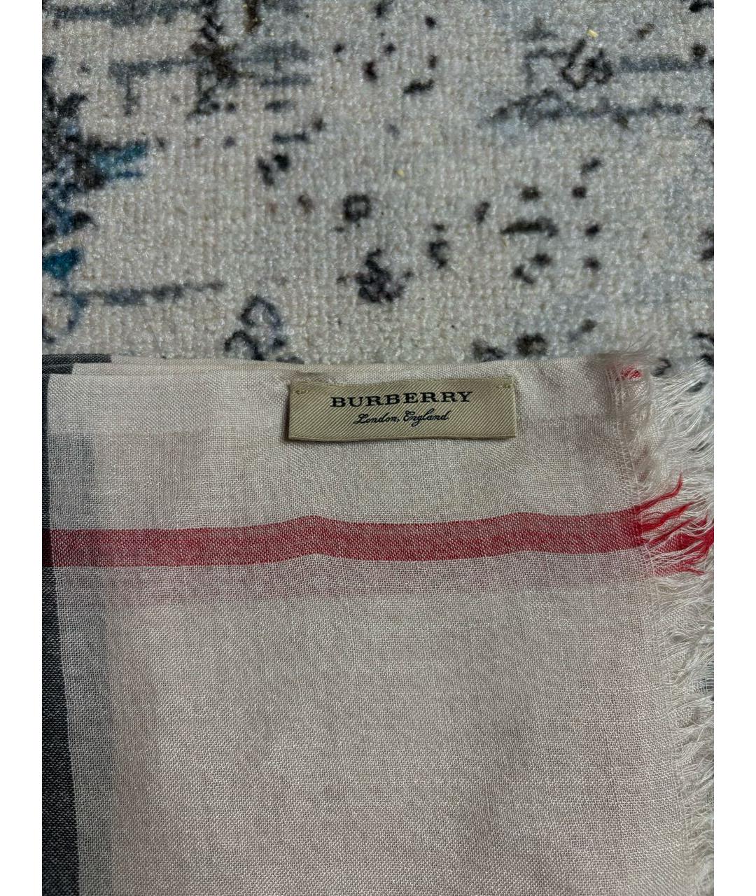 BURBERRY Мульти шелковый шарф, фото 5