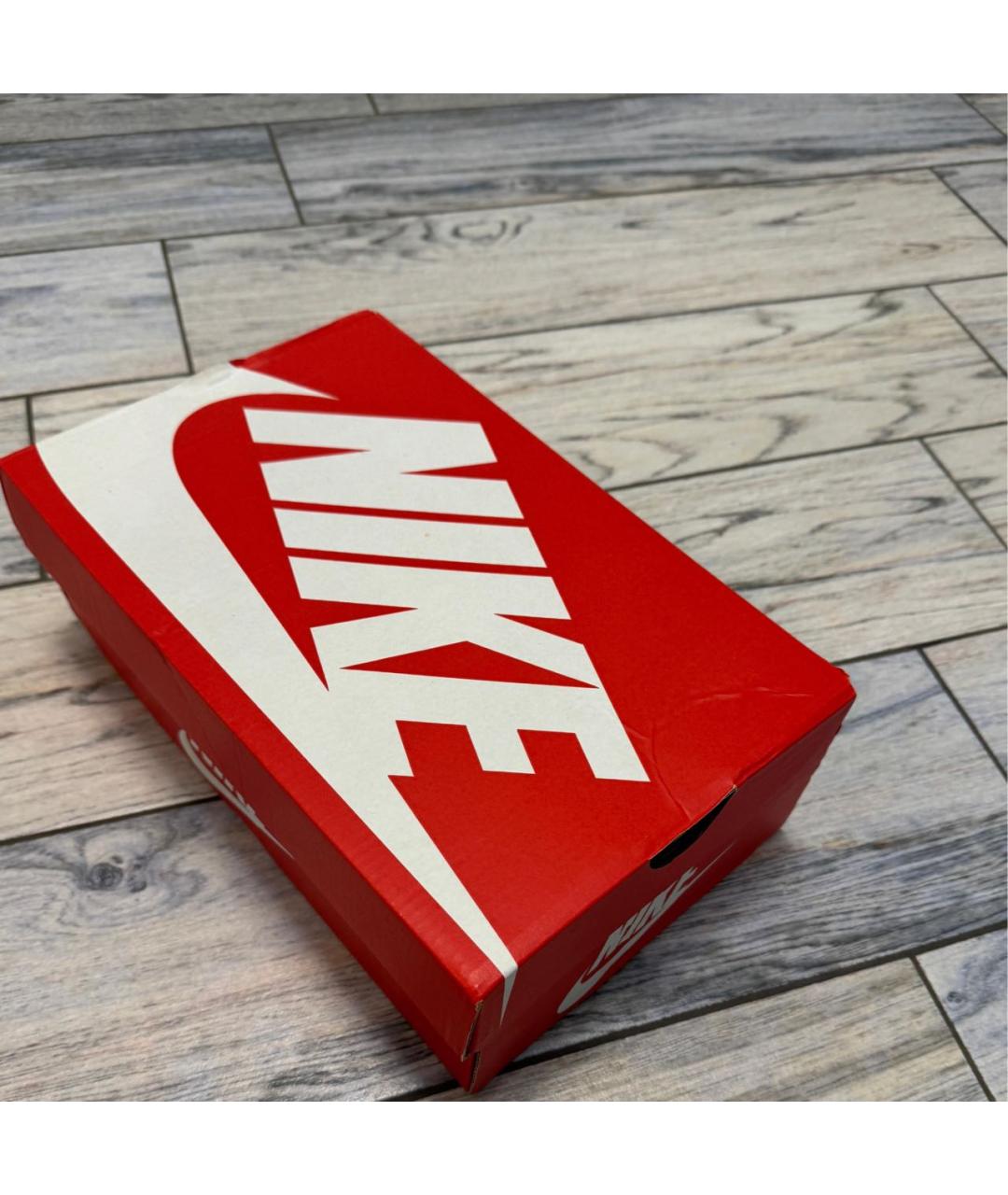 NIKE Коричневые кожаные кроссовки, фото 5