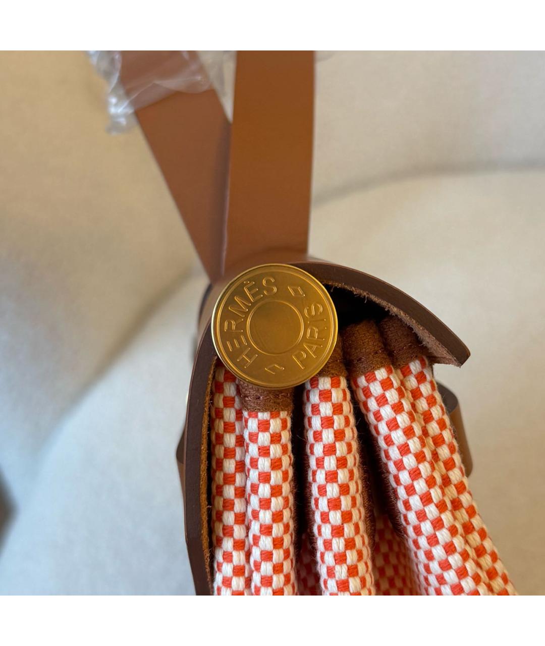 HERMES Розовая сумка с короткими ручками, фото 8