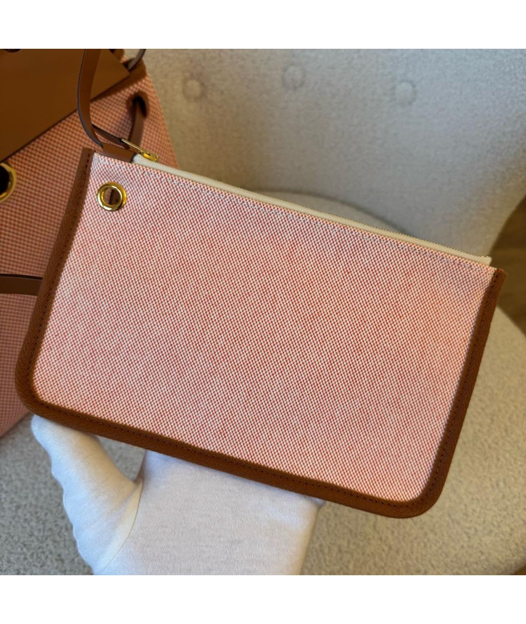 HERMES Розовая сумка с короткими ручками, фото 5