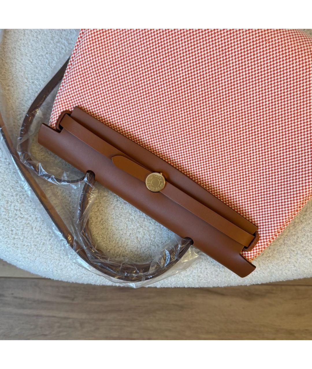 HERMES Розовая сумка с короткими ручками, фото 4