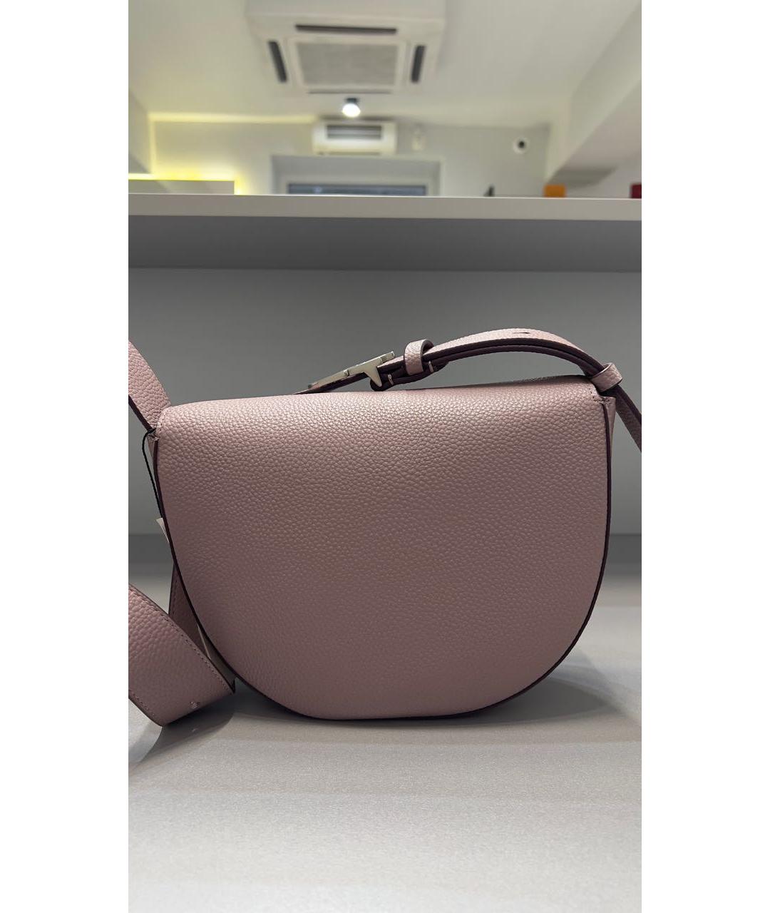 CALVIN KLEIN Розовая кожаная сумка через плечо, фото 3