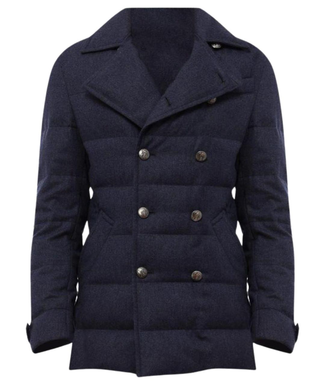 BRUNELLO CUCINELLI Синяя кашемировая куртка, фото 1