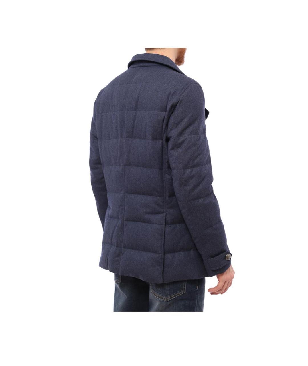 BRUNELLO CUCINELLI Синяя кашемировая куртка, фото 2