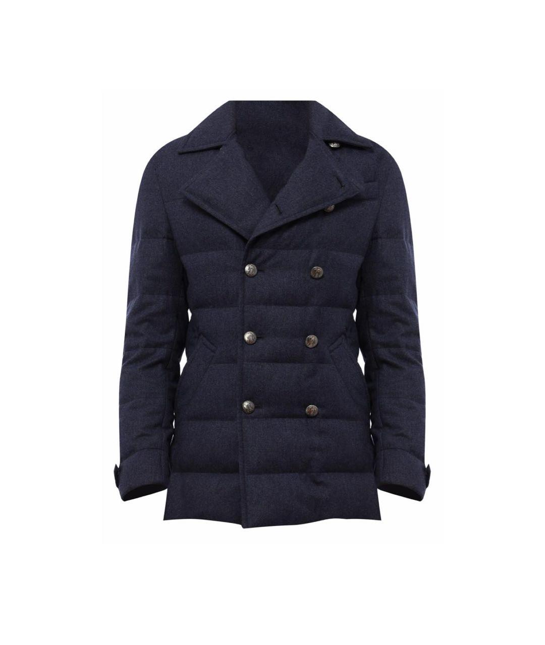 BRUNELLO CUCINELLI Синяя кашемировая куртка, фото 3