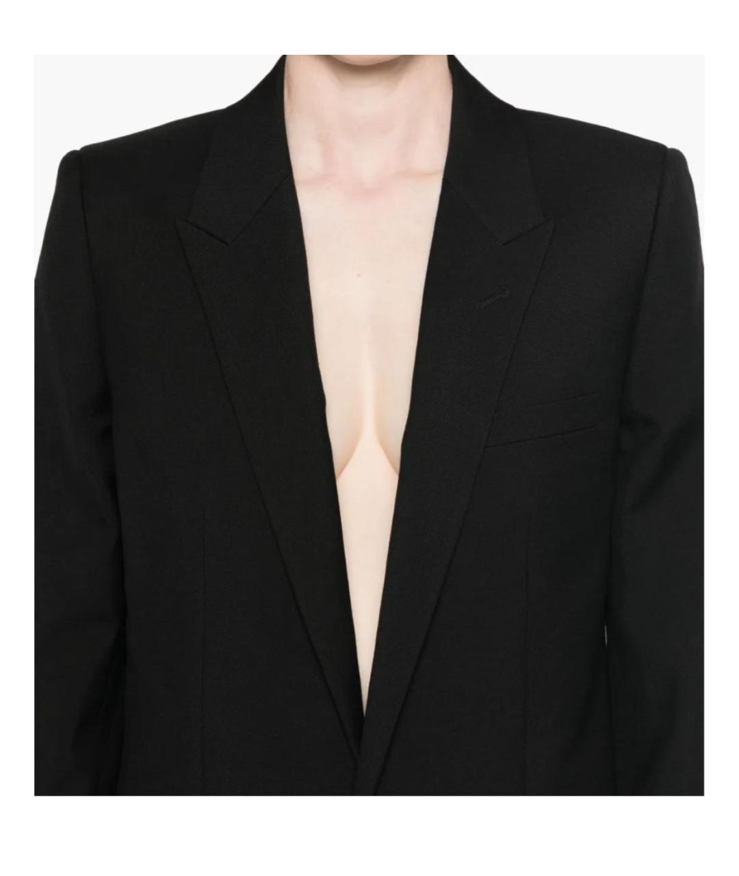 SAINT LAURENT Черный жакет/пиджак, фото 7