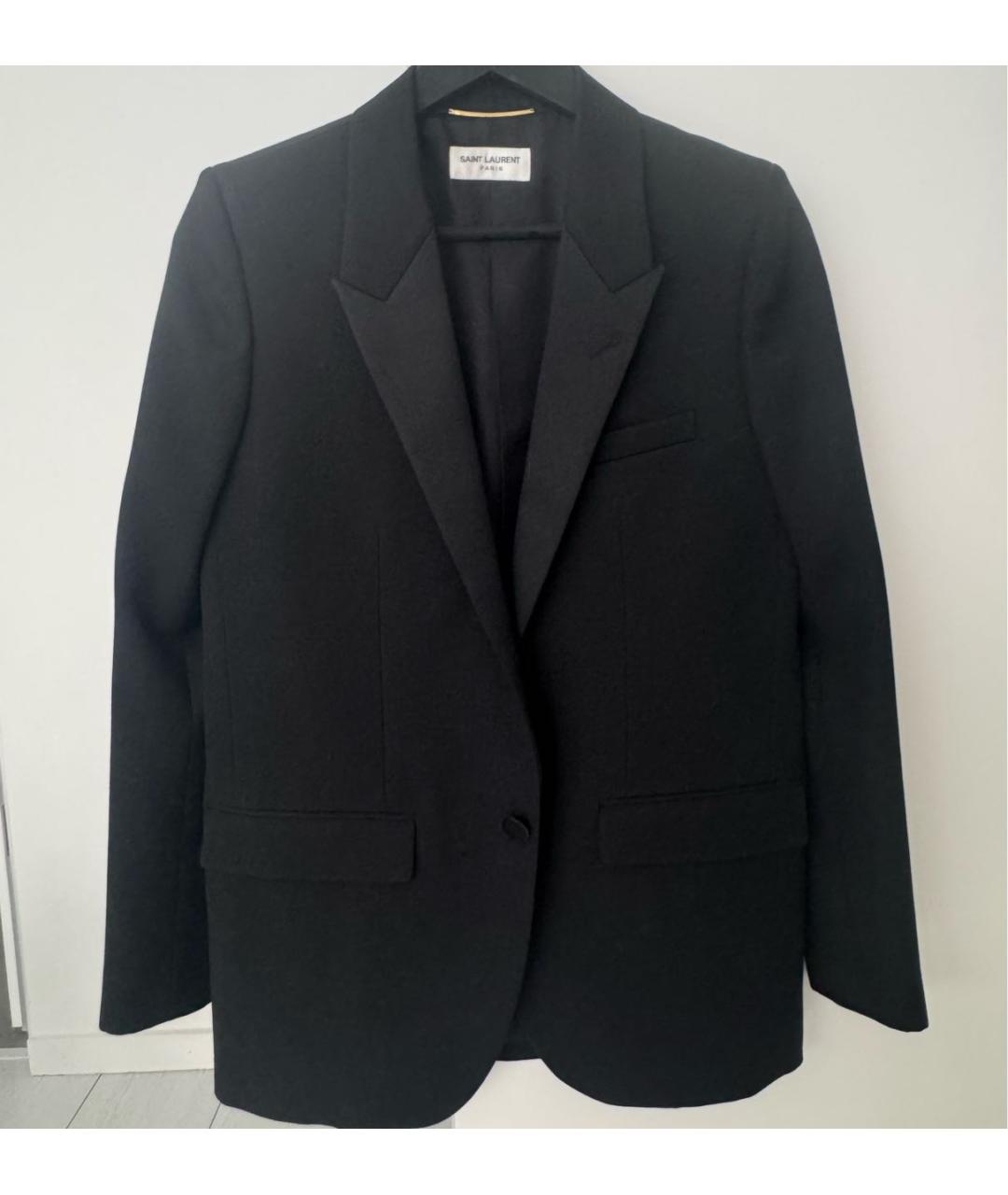SAINT LAURENT Черный жакет/пиджак, фото 6