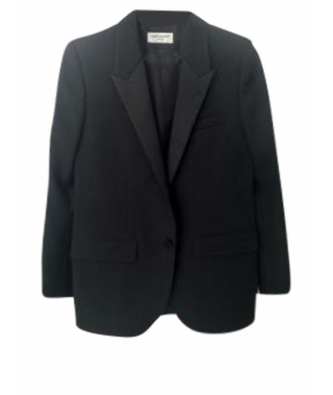 SAINT LAURENT Черный жакет/пиджак, фото 1