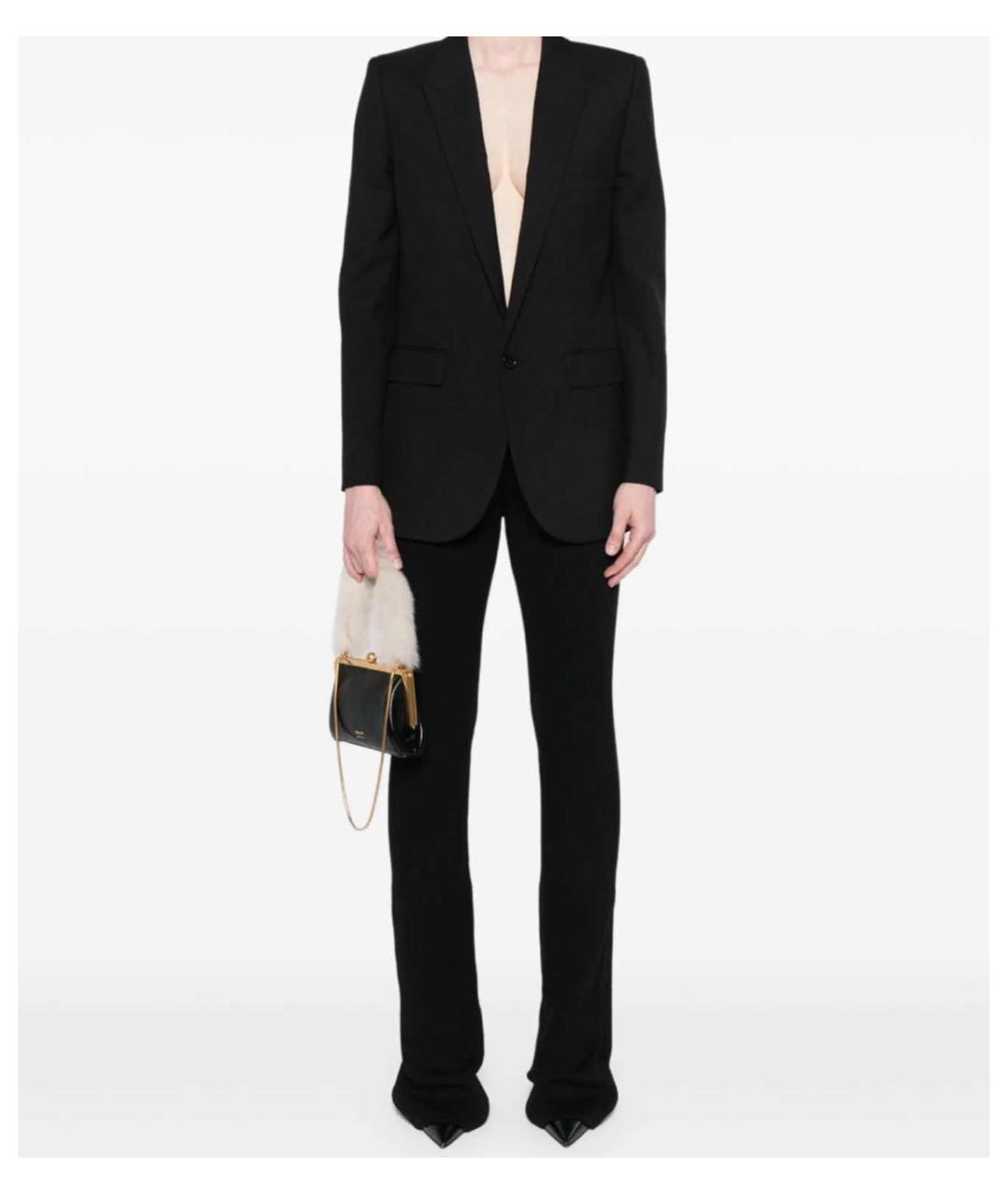 SAINT LAURENT Черный жакет/пиджак, фото 4