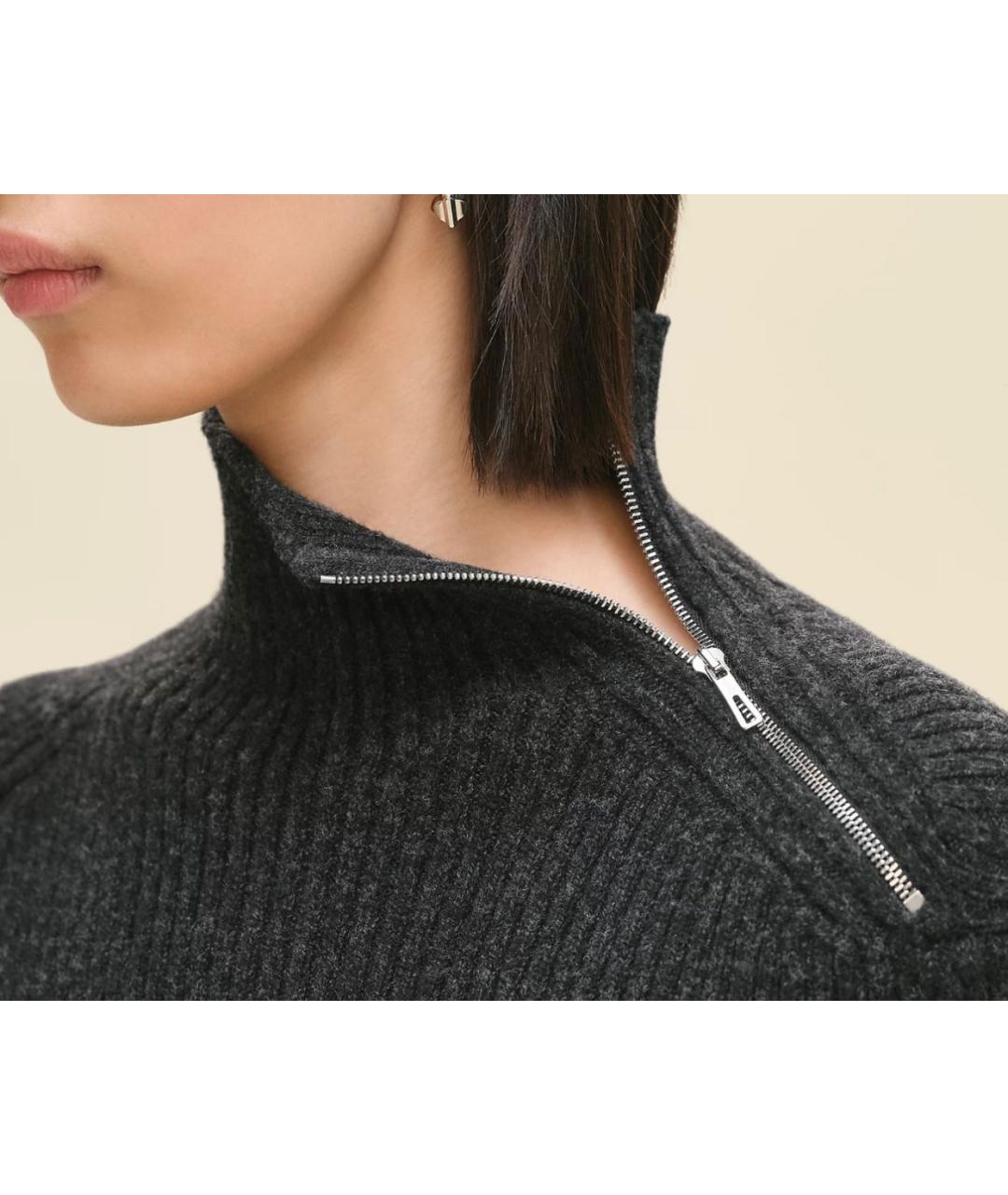 HERMES Черный шерстяной джемпер / свитер, фото 3