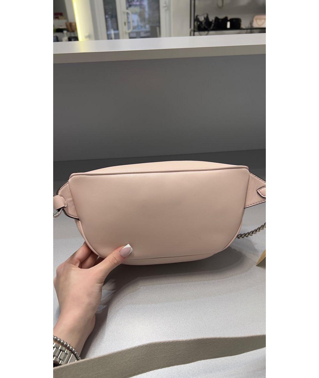 MICHAEL KORS Розовая кожаная сумка через плечо, фото 3