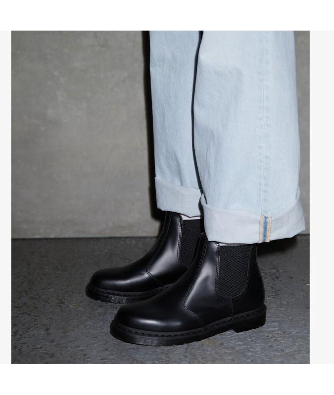 DR. MARTENS Черные кожаные ботинки, фото 8