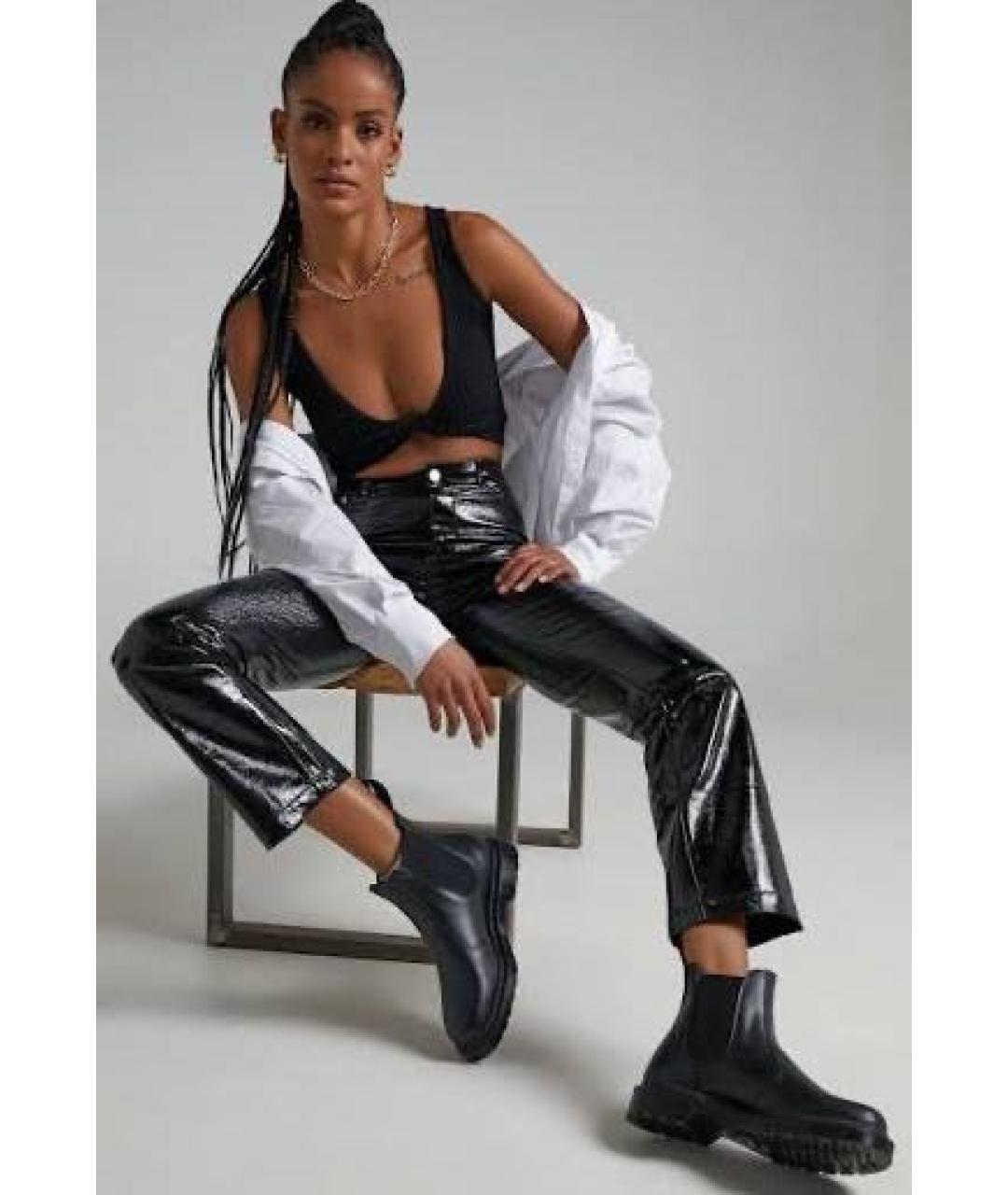 DR. MARTENS Черные кожаные ботинки, фото 7