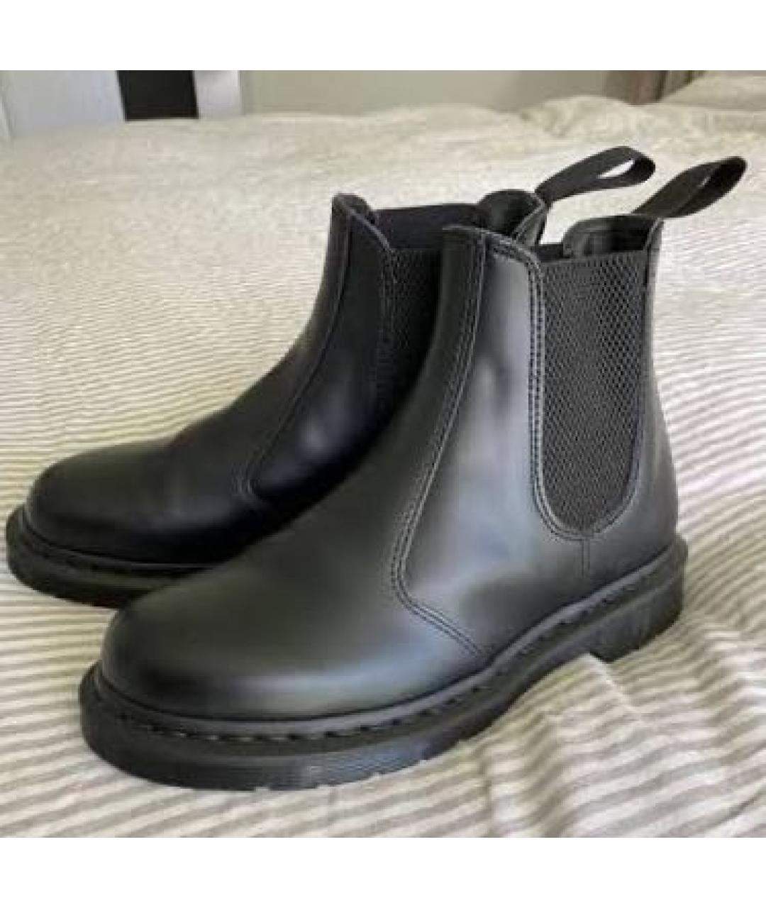 DR. MARTENS Черные кожаные ботинки, фото 2