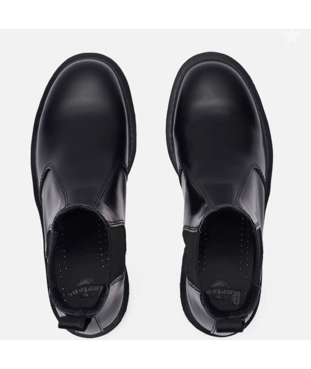 DR. MARTENS Черные кожаные ботинки, фото 3