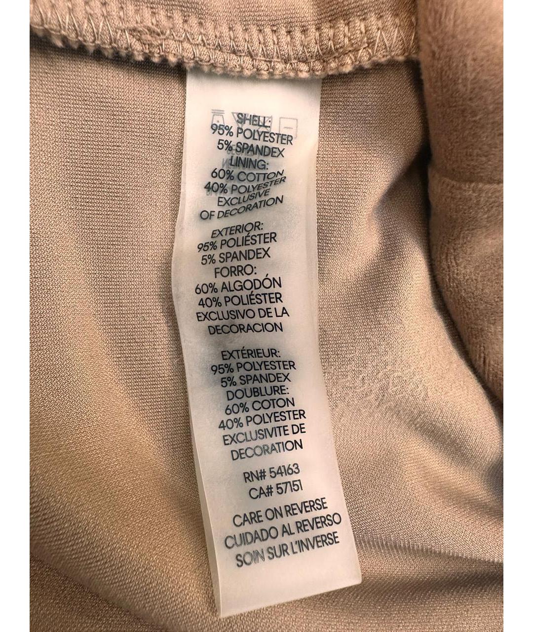 CALVIN KLEIN Коричневое велюровое повседневное платье, фото 5