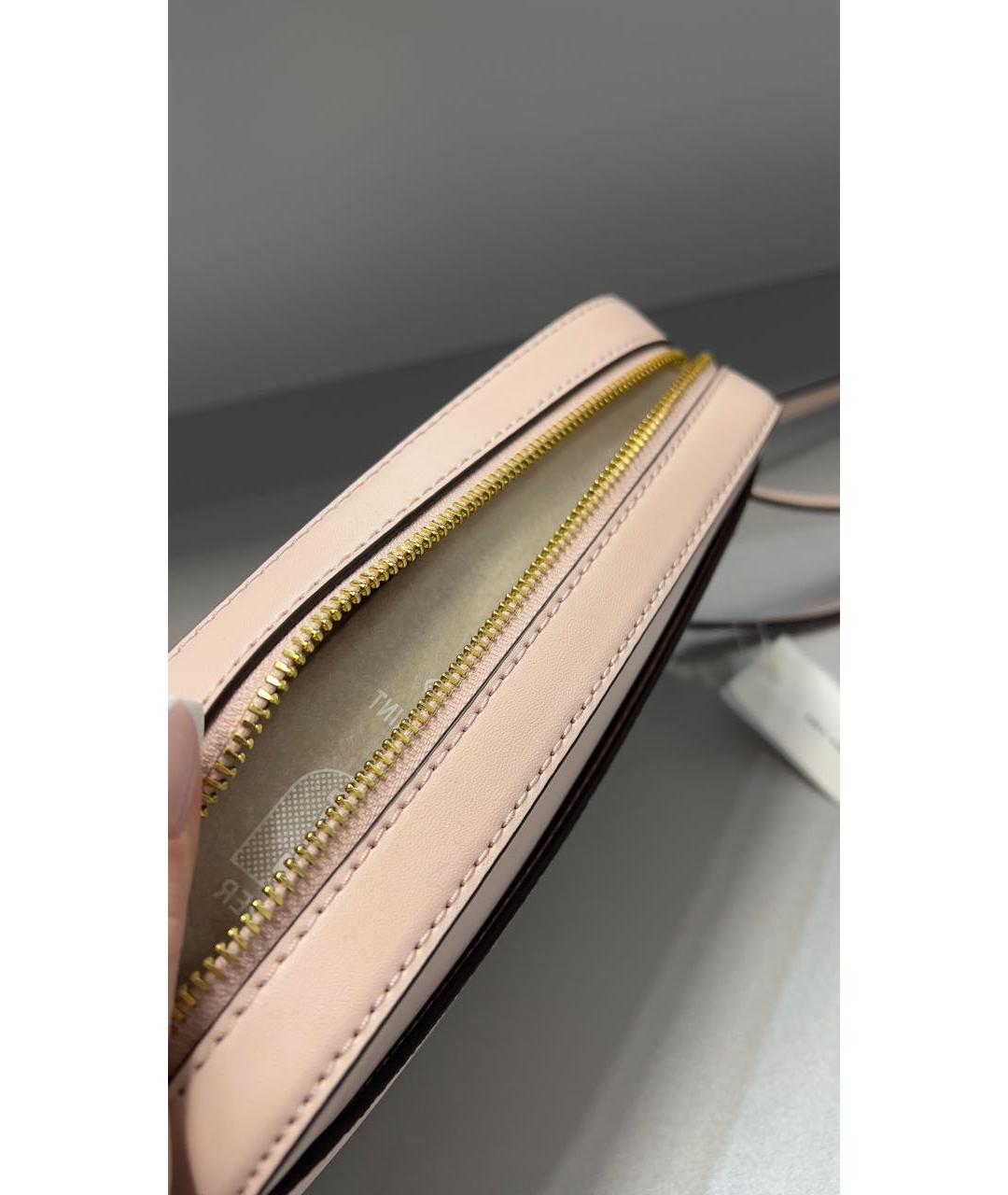 MICHAEL KORS Розовая кожаная сумка через плечо, фото 4