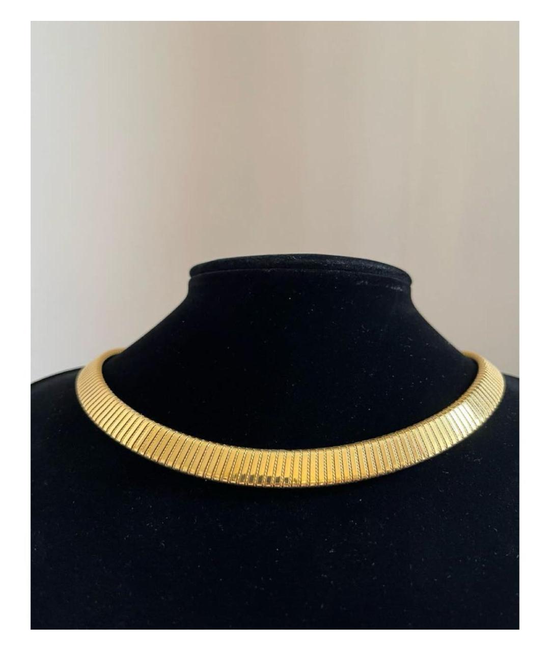 MONET Золотое металлическое колье, фото 2