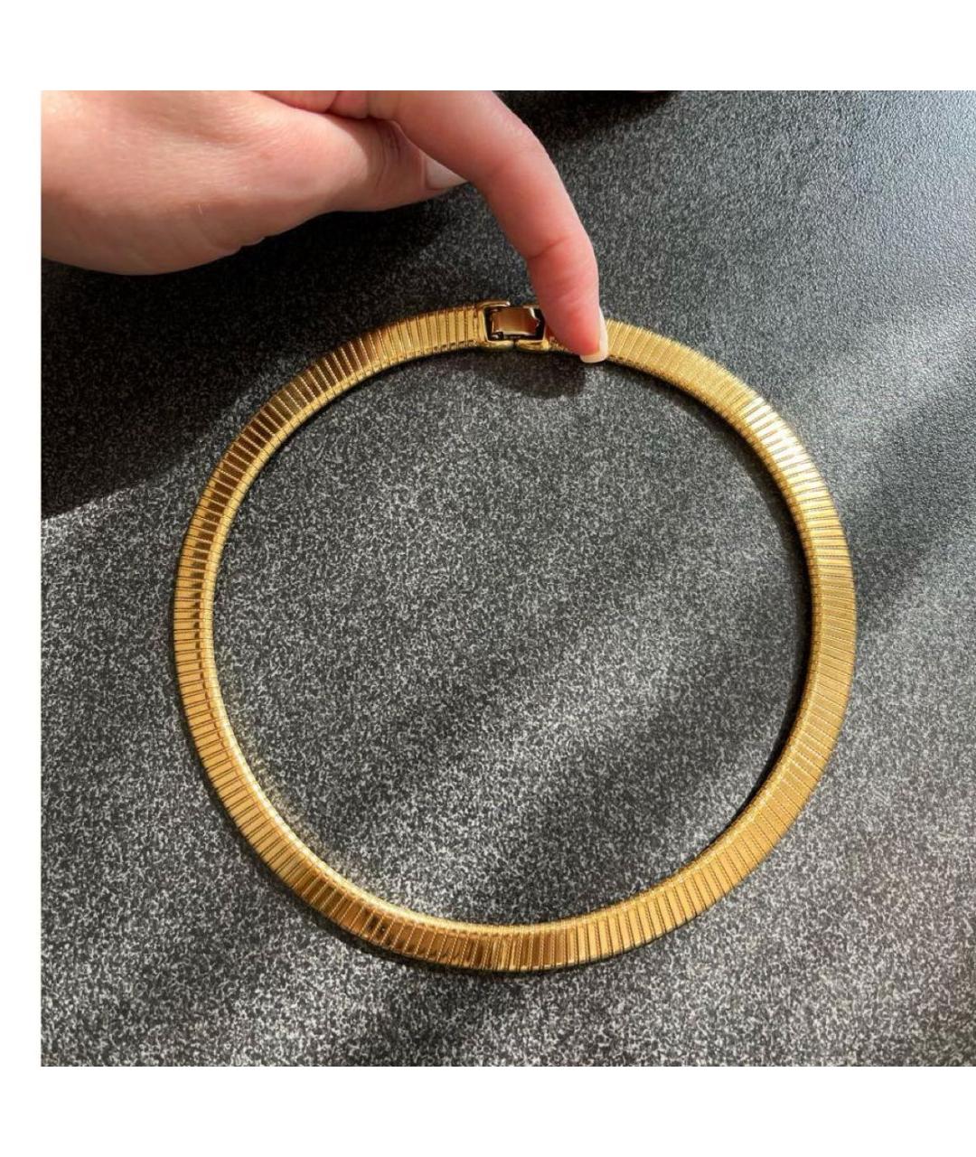 MONET Золотое металлическое колье, фото 5
