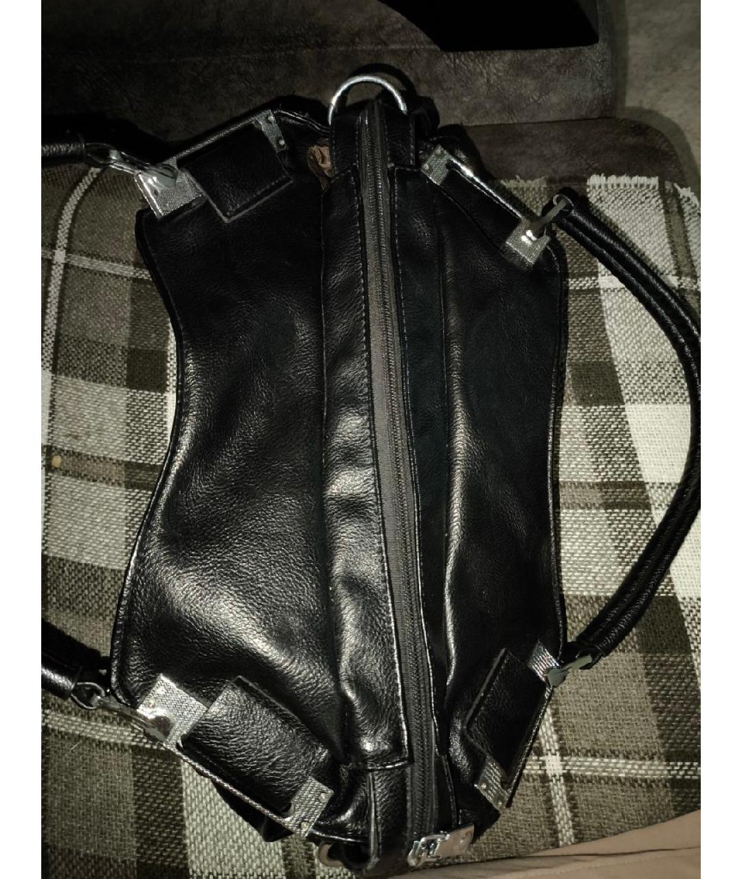 FLOYD Черная сумка с короткими ручками из искусственной кожи, фото 6