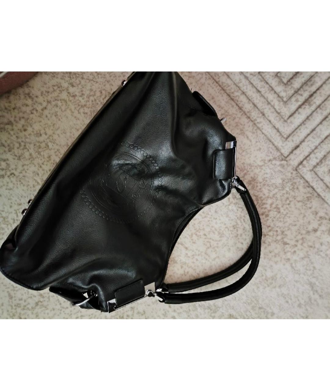 FLOYD Черная сумка с короткими ручками из искусственной кожи, фото 2