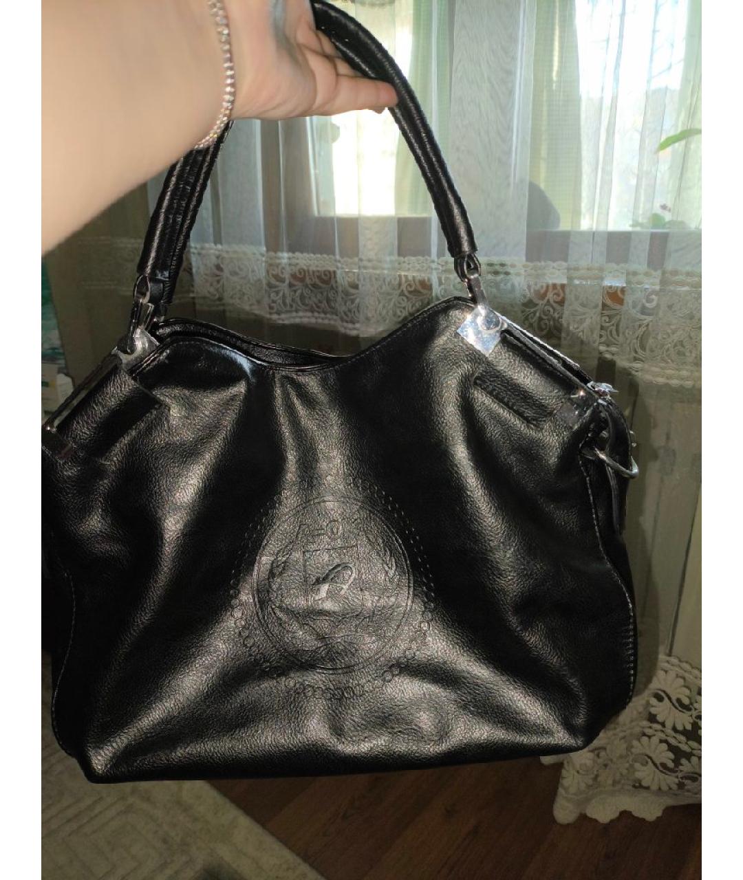 FLOYD Черная сумка с короткими ручками из искусственной кожи, фото 7