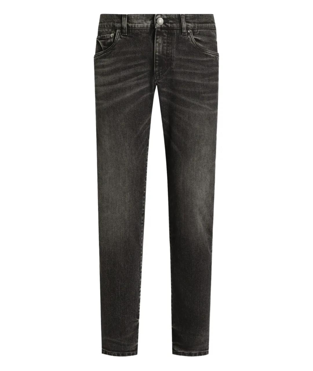 DOLCE&GABBANA Черные хлопковые джинсы, фото 1