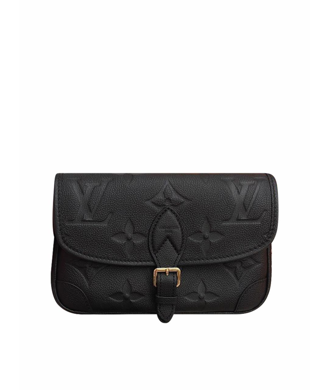 LOUIS VUITTON Черная кожаная сумка через плечо, фото 1