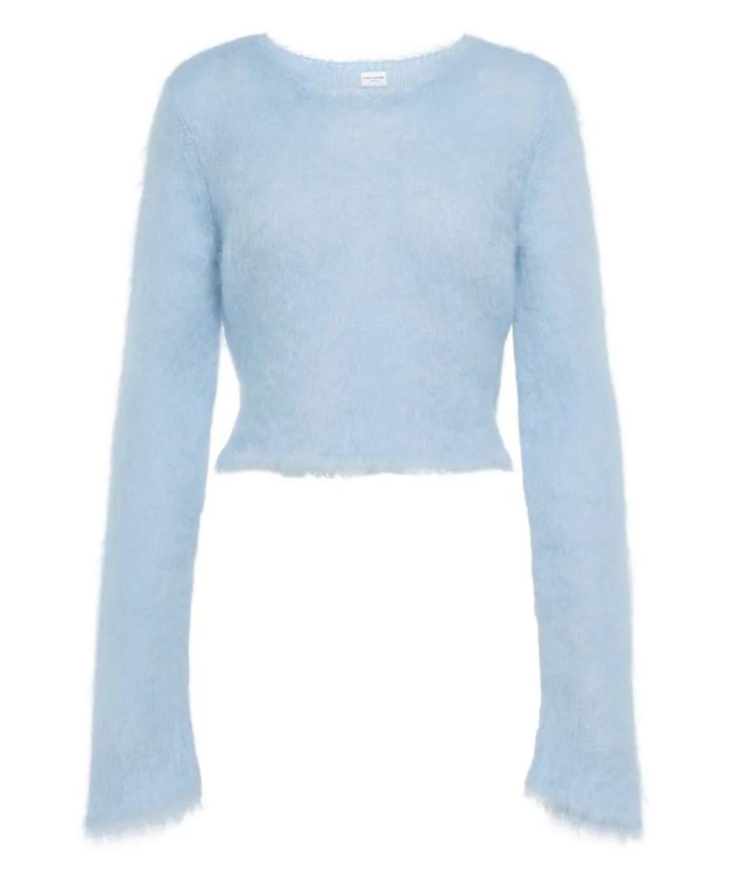 SAINT LAURENT Голубой джемпер / свитер, фото 1