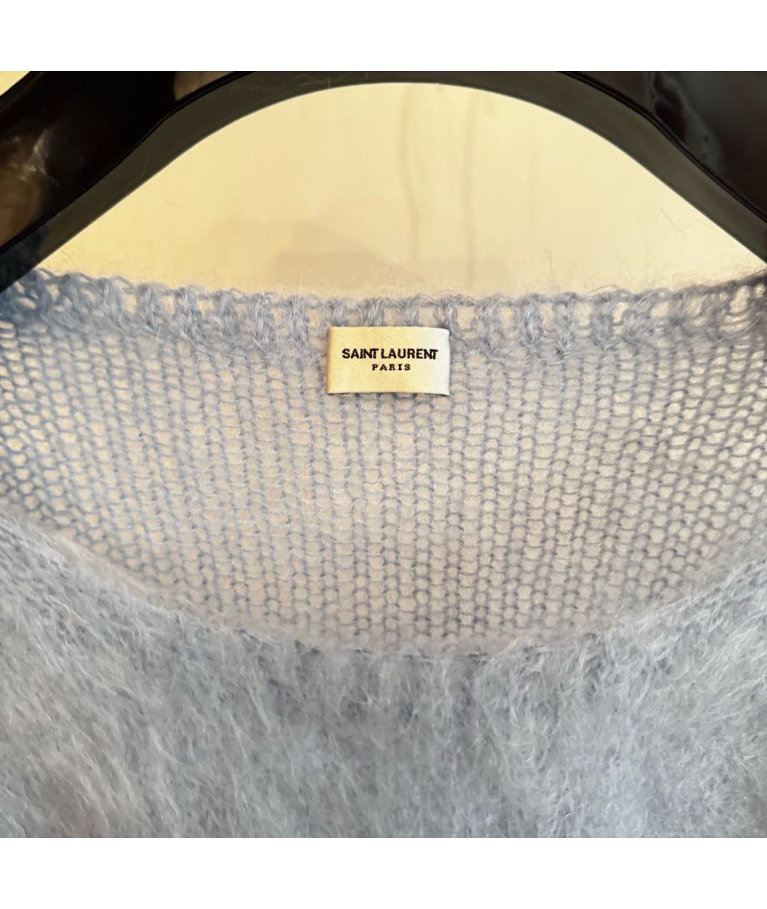 SAINT LAURENT Голубой джемпер / свитер, фото 2